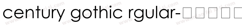 century gothic rgular字体转换